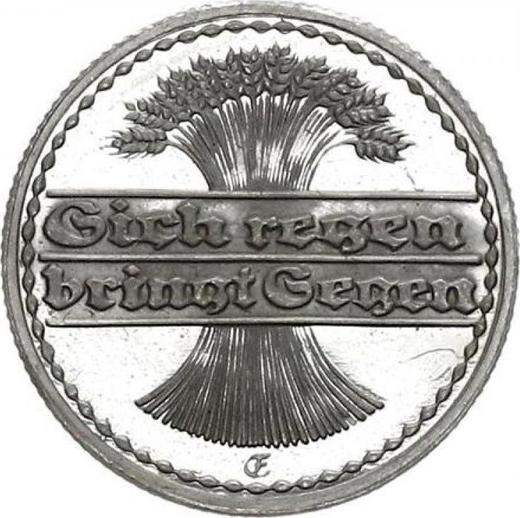 Reverse 50 Pfennig 1922 E -  Coin Value - Germany, Weimar Republic