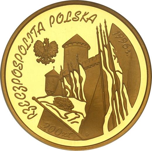 Obverse 200 Zlotych 1996 MW RK "Henryk Sienkiewicz" - Gold Coin Value - Poland, III Republic after denomination