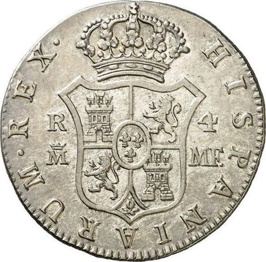 Reverso 4 reales 1789 M MF - valor de la moneda de plata - España, Carlos IV