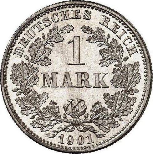 Аверс монеты - 1 марка 1901 года E "Тип 1891-1916" - цена серебряной монеты - Германия, Германская Империя