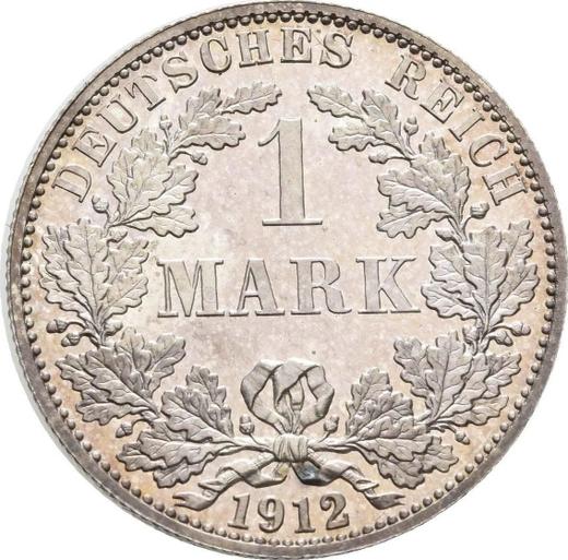 Аверс монеты - 1 марка 1912 года A "Тип 1891-1916" - цена серебряной монеты - Германия, Германская Империя