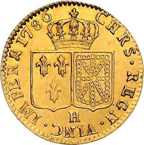 Reverse Louis d'Or 1786 H La Rochelle - France, Louis XVI