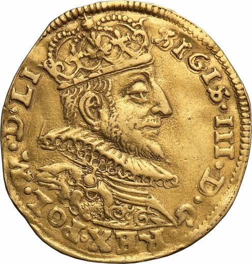 Аверс монеты - Дукат 1590 года "Литва" - цена золотой монеты - Польша, Сигизмунд III Ваза