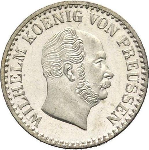 Аверс монеты - 1 серебряный грош 1868 года A - цена серебряной монеты - Пруссия, Вильгельм I
