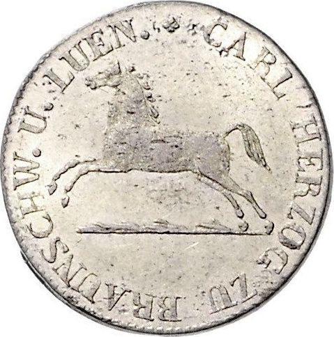 Anverso 1/12 tálero 1829 CvC - valor de la moneda de plata - Brunswick-Wolfenbüttel, Carlos II