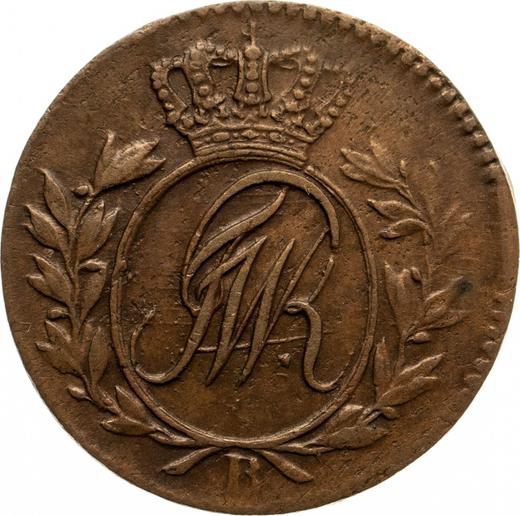 Anverso Medio grosz 1796 B "Prusia del Sur" - valor de la moneda  - Polonia, Dominio Prusiano