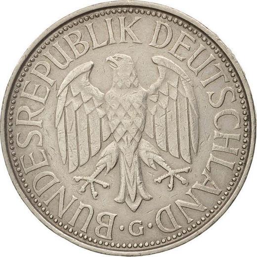 Reverso 1 marco 1976 G - valor de la moneda  - Alemania, RFA