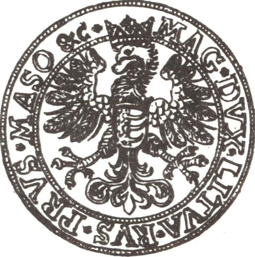 Revers Taler 1580 Datum über dem Porträt - Silbermünze Wert - Polen, Stephan Bathory