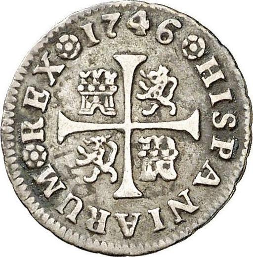 Реверс монеты - 1/2 реала 1746 года M AJ - цена серебряной монеты - Испания, Фердинанд VI