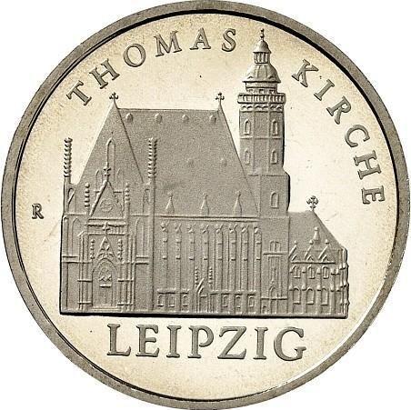 Аверс монеты - 5 марок 1984 года A "Церковь св. Томаса в Лейпциге" - цена  монеты - Германия, ГДР