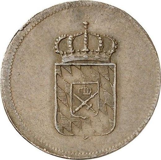 Аверс монеты - 2 пфеннига 1825 года - цена  монеты - Бавария, Максимилиан I
