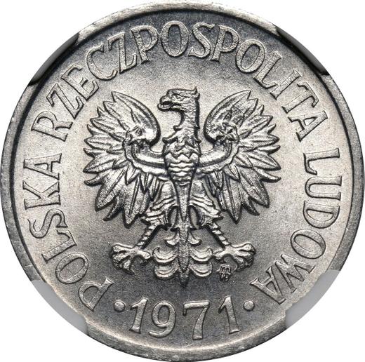 Аверс монеты - 20 грошей 1971 года MW - цена  монеты - Польша, Народная Республика