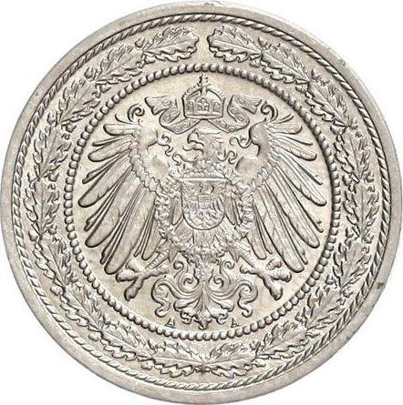 Rewers monety - 20 fenigów 1892 A "Typ 1890-1892" - cena  monety - Niemcy, Cesarstwo Niemieckie