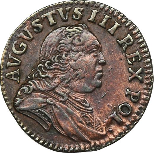Anverso Szeląg 1751 "de corona" - valor de la moneda  - Polonia, Augusto III