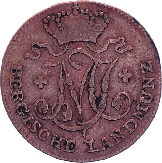 Anverso 1/2 stüber 1805 R - valor de la moneda  - Berg, Maximiliano I