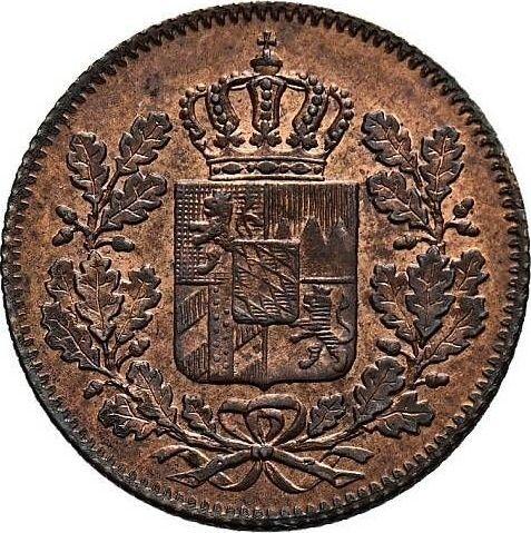 Аверс монеты - 2 пфеннига 1840 года - цена  монеты - Бавария, Людвиг I