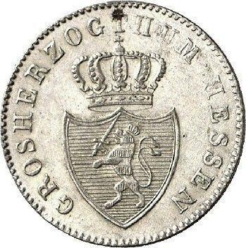 Anverso 3 kreuzers 1840 - valor de la moneda de plata - Hesse-Darmstadt, Luis II