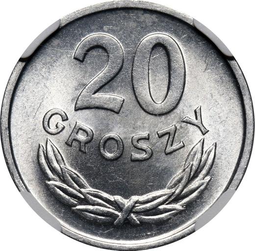 Reverso 20 groszy 1968 MW - valor de la moneda  - Polonia, República Popular