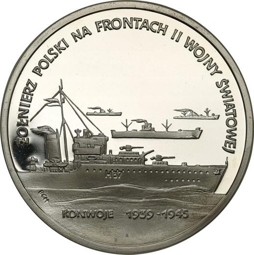 Reverso 200000 eslotis 1992 MW BCH "Convoy" - valor de la moneda de plata - Polonia, República moderna