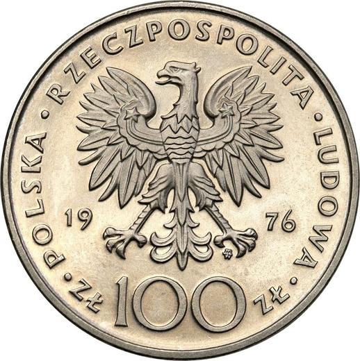 Аверс монеты - Пробные 100 злотых 1976 года MW "200 лет со дня смерти Тадеуша Костюшко" Никель - цена  монеты - Польша, Народная Республика