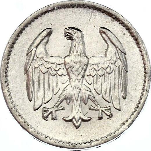 Аверс монеты - 1 марка 1924 года A "Тип 1924-1925" - цена серебряной монеты - Германия, Bеймарская республика