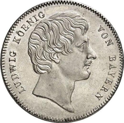 Аверс монеты - Талер 1826 года - цена серебряной монеты - Бавария, Людвиг I