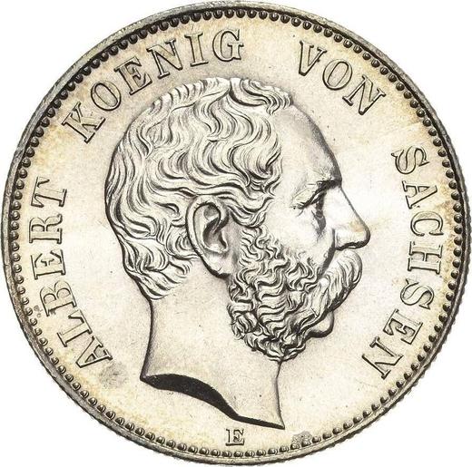 Аверс монеты - 2 марки 1902 года E "Саксония" - цена серебряной монеты - Германия, Германская Империя