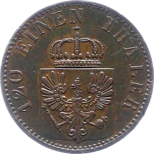 Аверс монеты - 3 пфеннига 1870 года B - цена  монеты - Пруссия, Вильгельм I