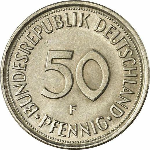 Anverso 50 Pfennige 1982 F - valor de la moneda  - Alemania, RFA