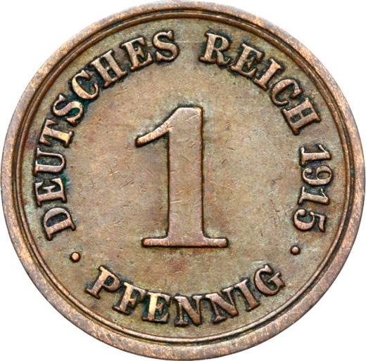 Anverso 1 Pfennig 1915 F "Tipo 1890-1916" - valor de la moneda  - Alemania, Imperio alemán