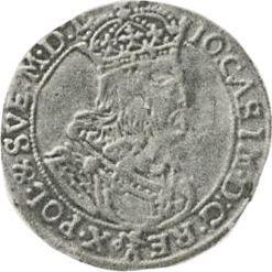 Аверс монеты - 2 дуката 1663 года AT - цена золотой монеты - Польша, Ян II Казимир