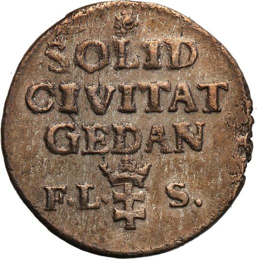 Реверс монеты - Шеляг 1766 года FLS "Гданьский" - цена  монеты - Польша, Станислав II Август