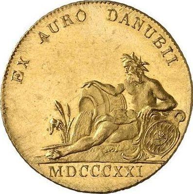Реверс монеты - Дукат 1821 года - цена золотой монеты - Бавария, Максимилиан I