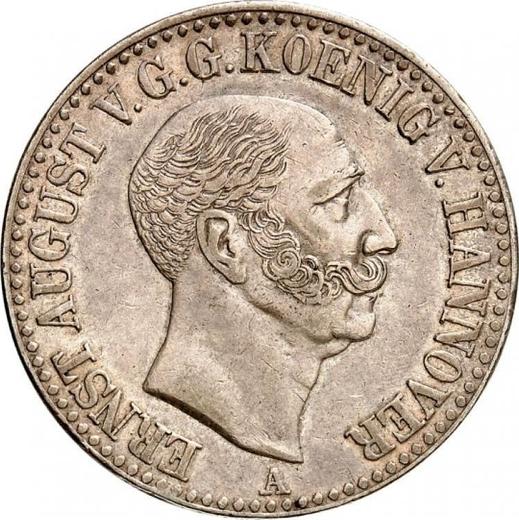 Anverso Tálero 1843 A - valor de la moneda de plata - Hannover, Ernesto Augusto 