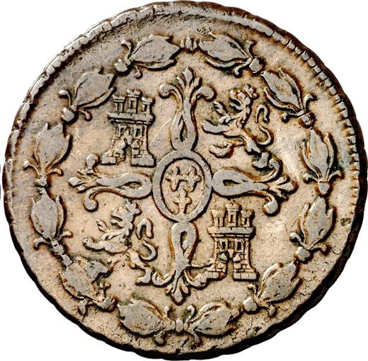 Reverso 8 maravedíes 1788 - valor de la moneda  - España, Carlos III