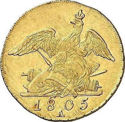 Rewers monety - Friedrichs d'or 1805 A - cena złotej monety - Prusy, Fryderyk Wilhelm III