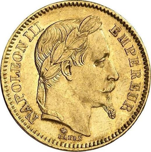 Obverse 20 Francs 1863 A "Type 1861-1870" Paris - France, Napoleon III