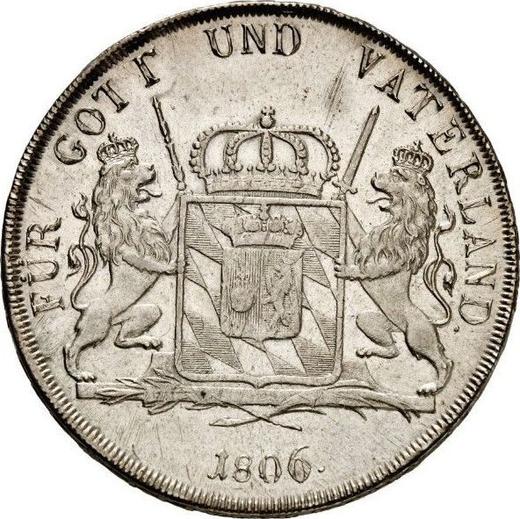 Реверс монеты - Талер 1806 года - цена серебряной монеты - Бавария, Максимилиан I