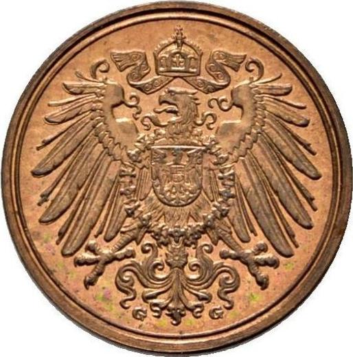 Reverse 1 Pfennig 1914 G "Type 1890-1916" - Germany, German Empire