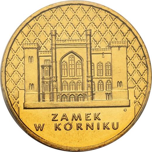 Реверс монеты - 2 злотых 1998 года MW EO "Курницкий замок" - цена  монеты - Польша, III Республика после деноминации