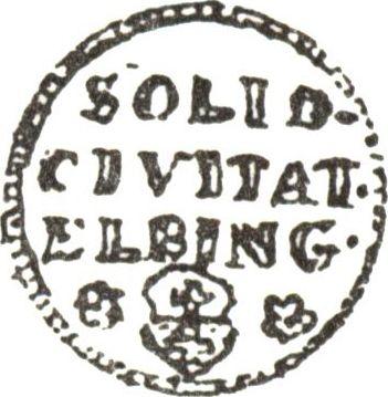 Rewers monety - Szeląg 1760 CHS "Elbląski" - cena  monety - Polska, August III