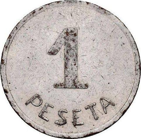 Reverse 1 Peseta 1937 "Ibi" -  Coin Value - Spain, II Republic