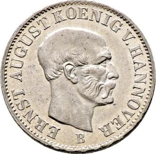Obverse 1/12 Thaler 1851 B - Silver Coin Value - Hanover, Ernest Augustus