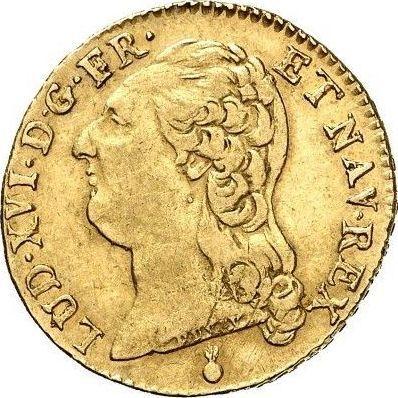 Аверс монеты - Луидор 1788 года AA Мец - цена золотой монеты - Франция, Людовик XVI