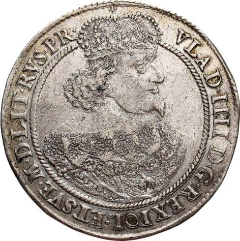 Аверс монеты - Талер 1642 года GR "Гданьск" - цена серебряной монеты - Польша, Владислав IV