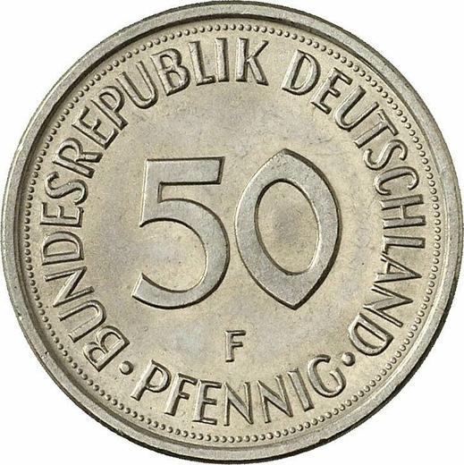 Аверс монеты - 50 пфеннигов 1975 года F - цена  монеты - Германия, ФРГ