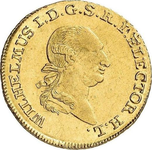 Аверс монеты - 5 талеров 1806 года F - цена золотой монеты - Гессен-Кассель, Вильгельм I