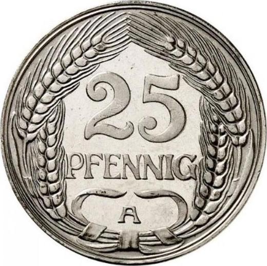 Awers monety - 25 fenigów 1910 A "Typ 1909-1912" - cena  monety - Niemcy, Cesarstwo Niemieckie