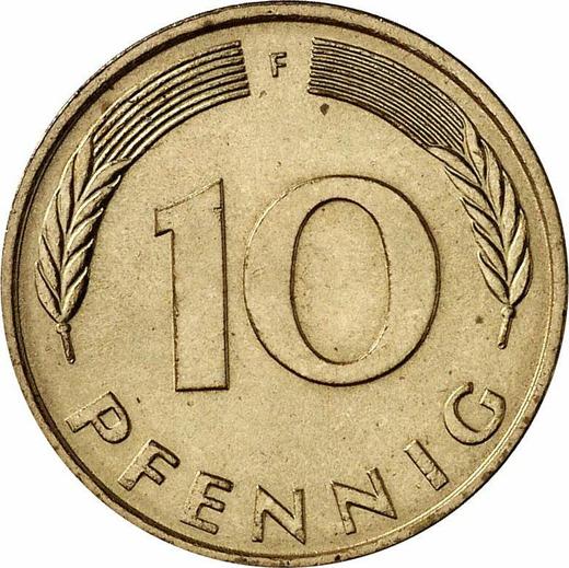 Аверс монеты - 10 пфеннигов 1979 года F - цена  монеты - Германия, ФРГ