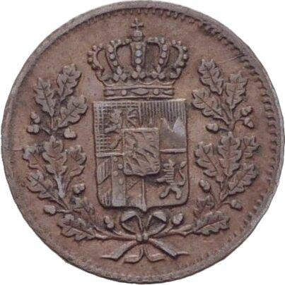 Anverso Heller 1851 - valor de la moneda  - Baviera, Maximilian II